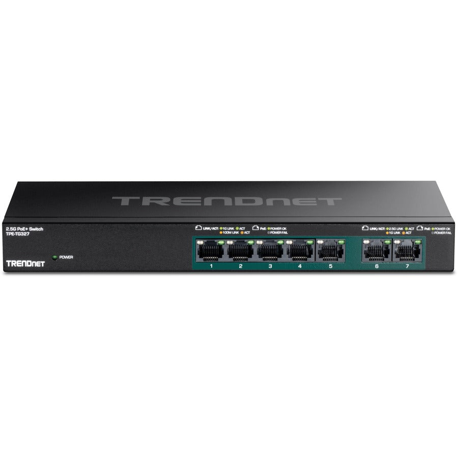 TRENDnet 7-Port Multi-Gig PoE+ Switch TPE-TG327