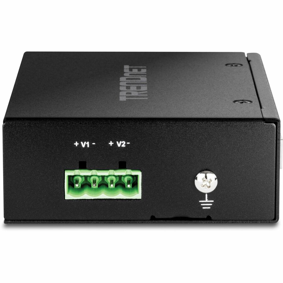 TRENDnet 2-Port Industrial SFP to Gigabit PoE++ Media Converter TI-BF22SFP