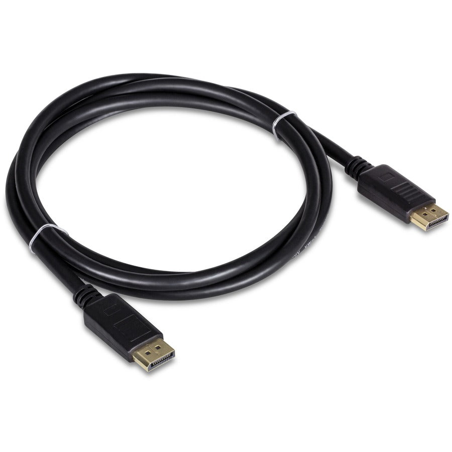 TRENDnet Câble DisplayPort 1.2 de 6 pieds, paquet de 2, comprend 2 câbles DisplayPort 1.2, prend en charge jusqu'à 2560 x 1440 à 144 Hz, noir, TK-DP06/2 TK-DP06/2