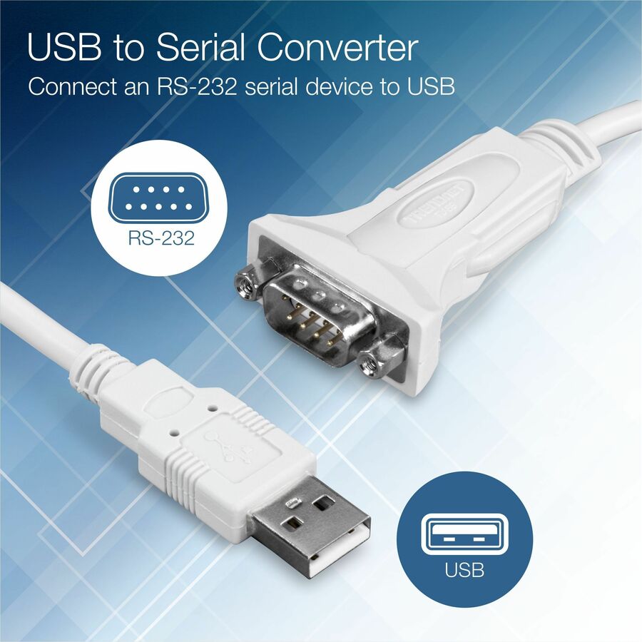 TRENDnet 10 Ft. USB to Serial Converter TU-S910