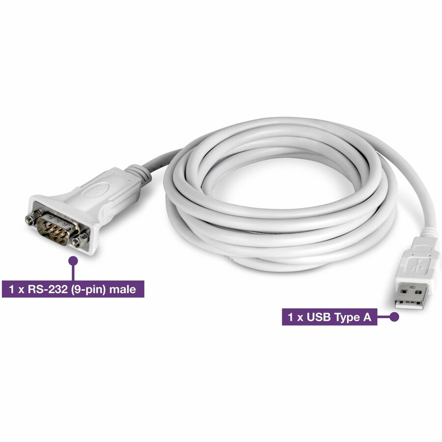 TRENDnet 10 Ft. USB to Serial Converter TU-S910