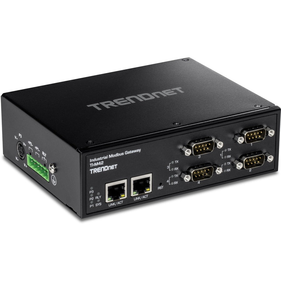 TRENDnet 4-Port Industrial Modbus Gateway TI-M42