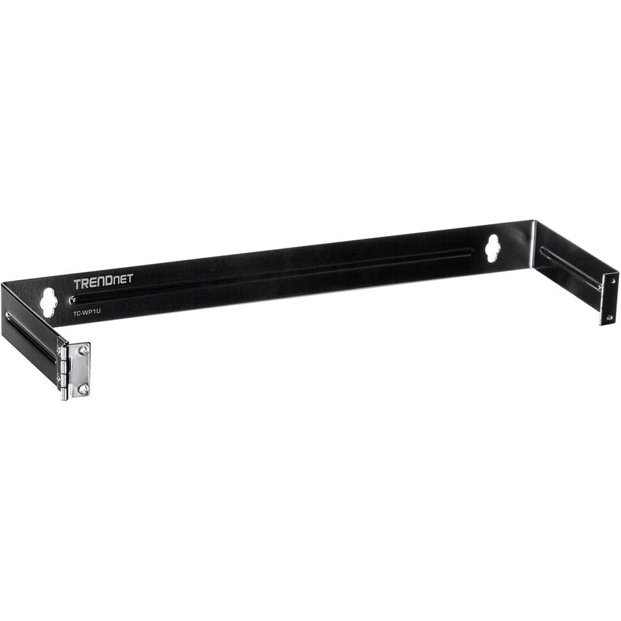 TRENDnet 1U 19-inch Hinged Wall Mount Bracket for Patch Panels and PDU Power Strips, TC-WP1U, Supports EIA-310, Steel Construction, Use with TRENDnet TC-P24C6 & TC-P16C6 Patch Panels (sold separately) TC-WP1U