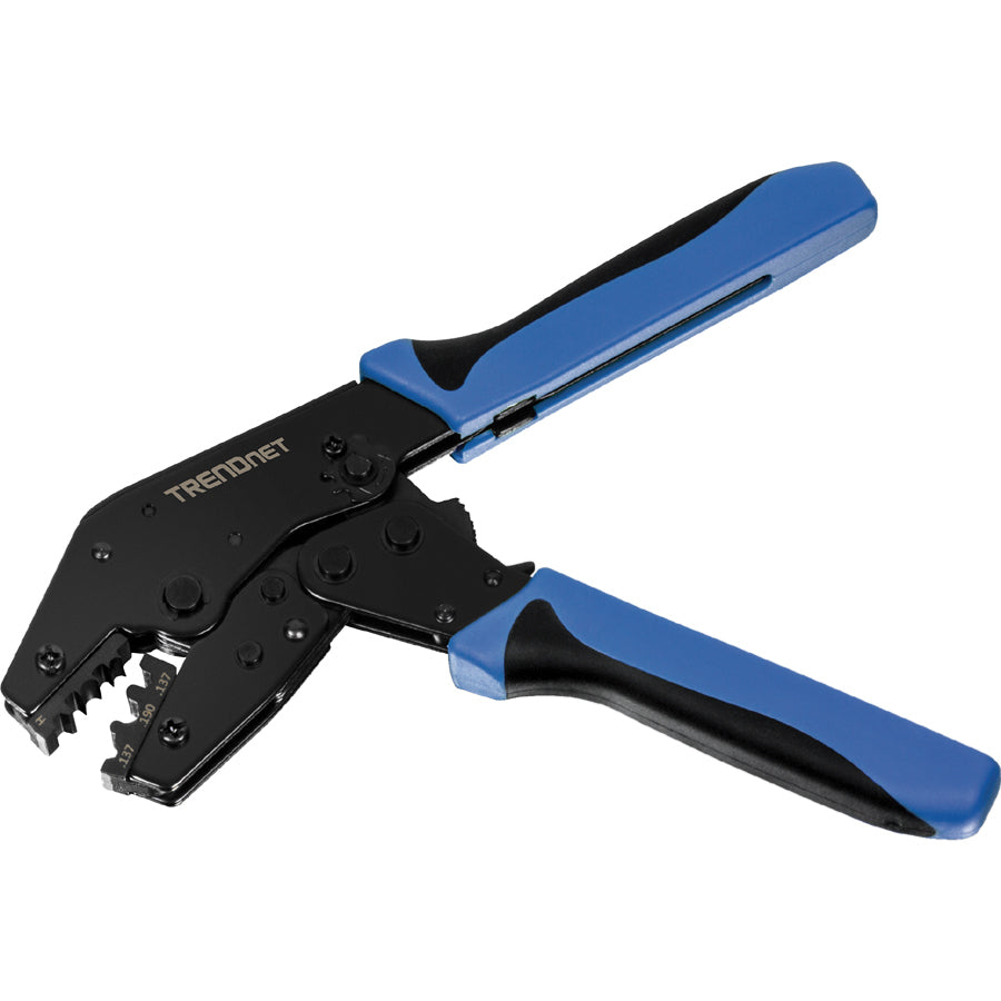 TRENDnet Fiber Ratchet Crimp Tool, Designed for Crimping SC & ST Fiber Cables, Heavy Duty Carbon Steel, TC-FCT TC-FCT