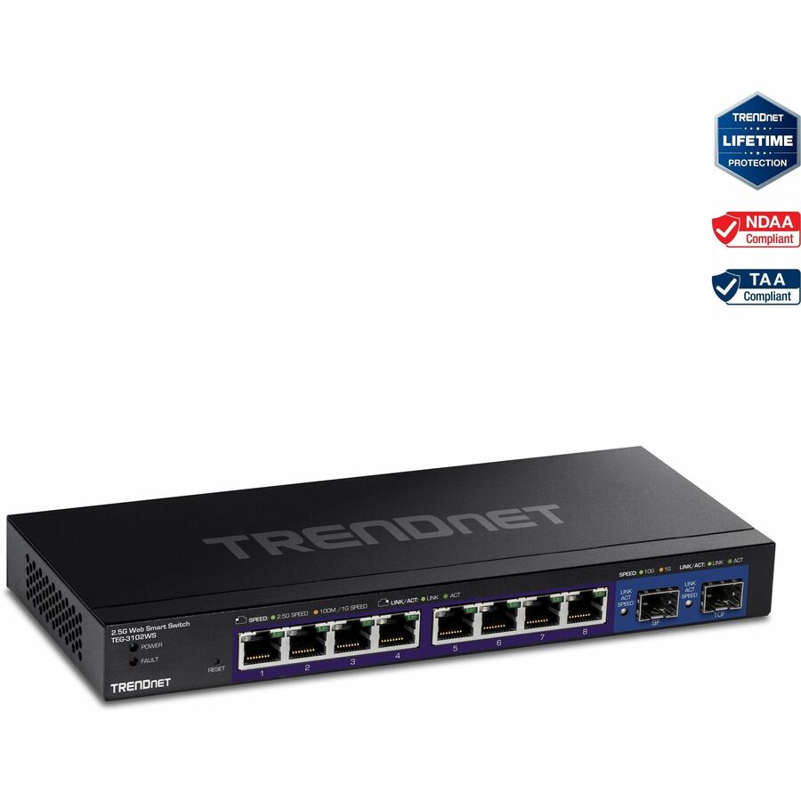 TRENDnet 10-Port Multi-Gig Web Smart Switch TEG-3102WS