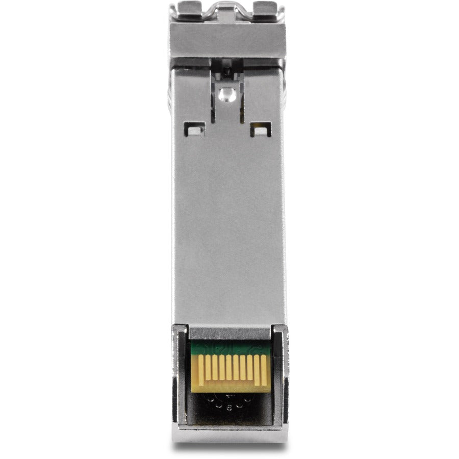 TRENDnet SFP vers module LC monomode double longueur d'onde RJ45 ; TEG-MGBS20D5 ; Doit s'associer avec TEG-MGBS20D3 ou un module compatible ; Jusqu'à 20 km (12,4 miles) ; SFP bidirectionnel (WDM) ; Protection à vie TEG-MGBS20D5