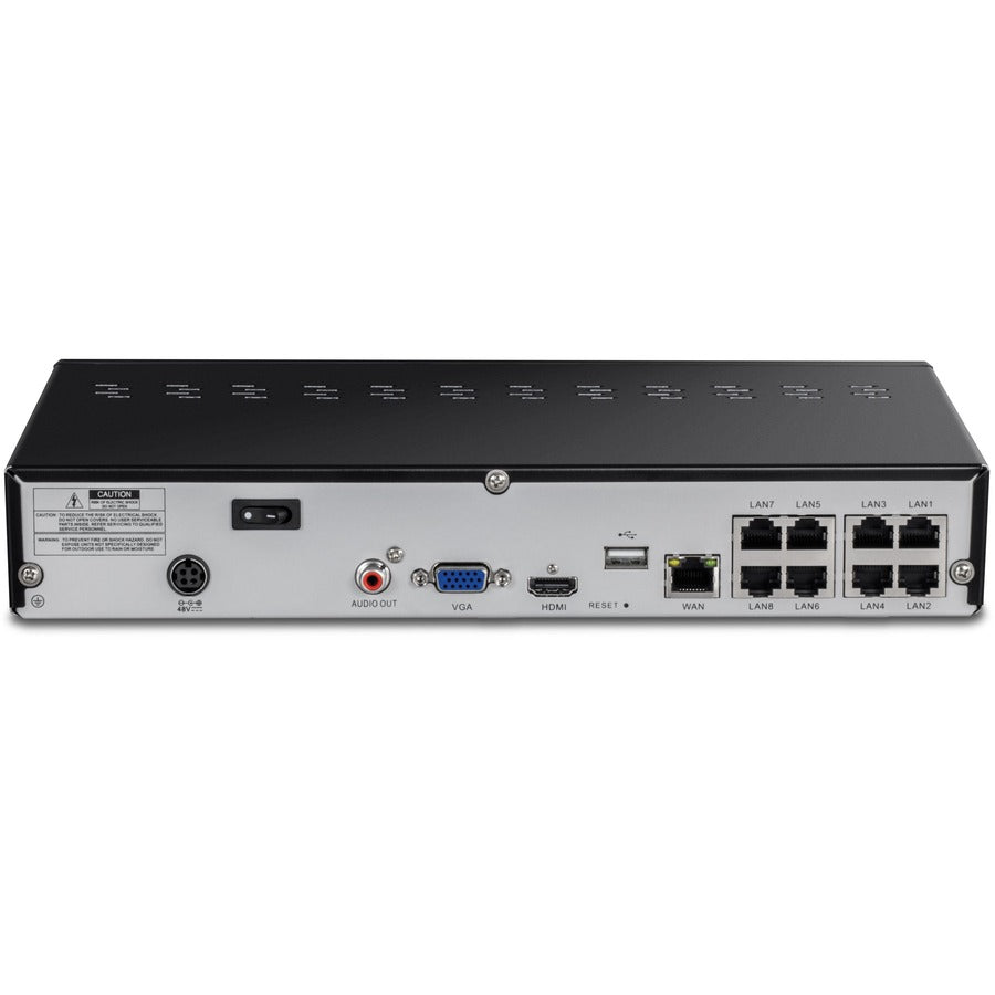 TRENDnet 8-Channel H.265 4K (8MP) PoE NVR TV-NVR1508