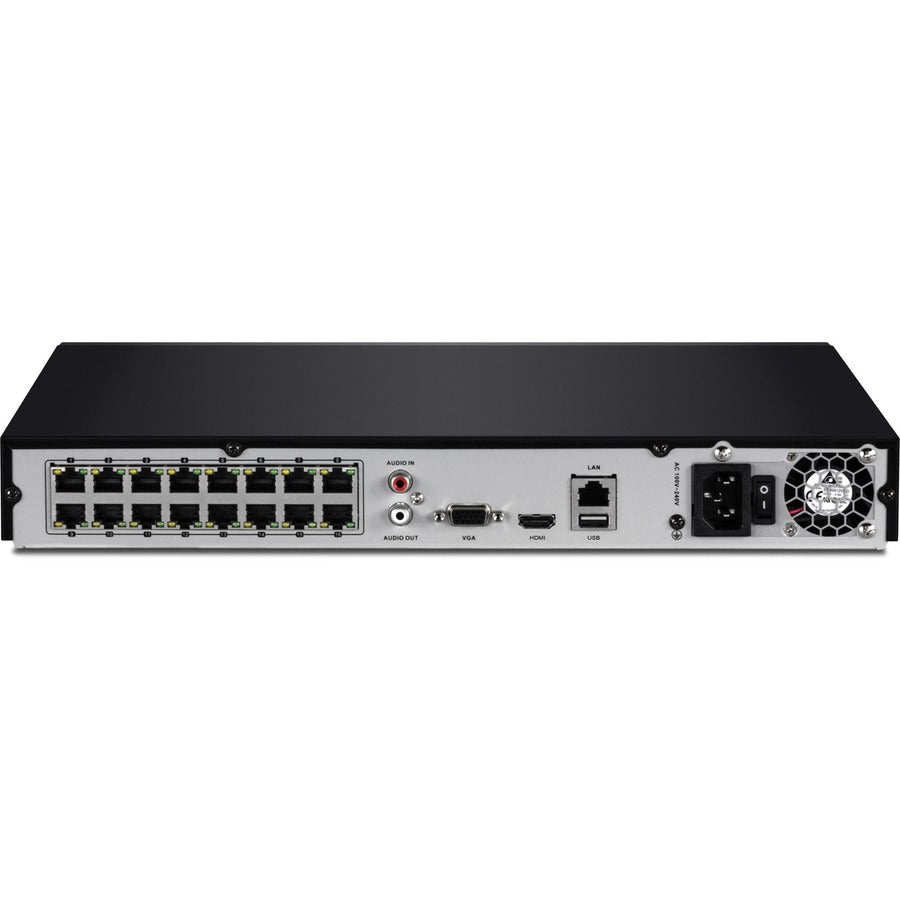 TRENDnet 16-Channel H.264/H.265 PoE+ NVR TV-NVR416