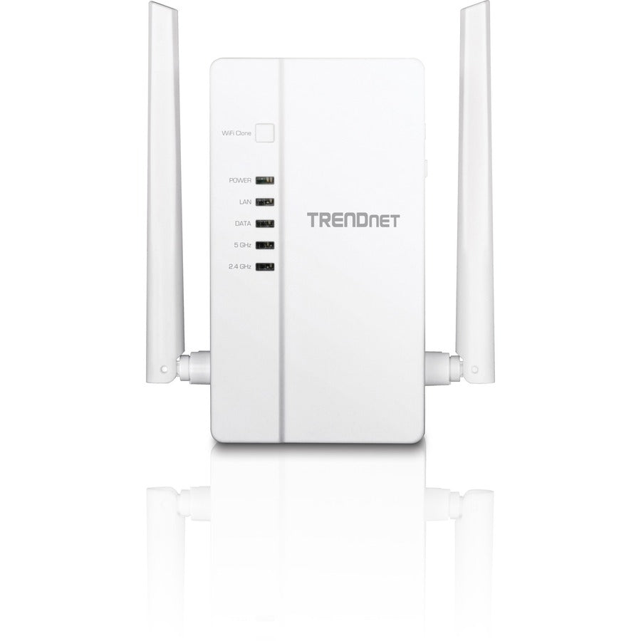 Point d'accès sans fil TRENDnet Wi-Fi Everywhere Powerline 1200 AV2 AC1200, étendez votre couverture sans fil, double bande simultanée intégrée, 3 ports Gigabit, MIMO, formation de faisceaux, blanc, TPL-430AP TPL-430AP