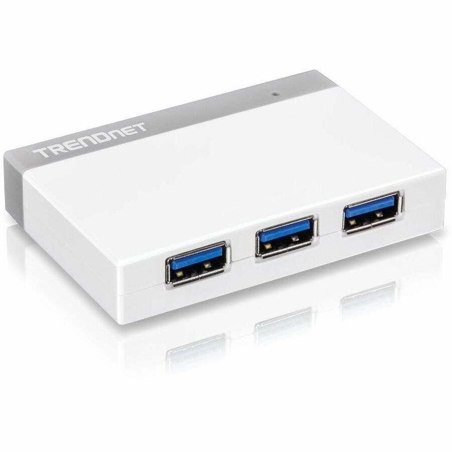 TRENDnet 4-Port USB 3.0 Compact Mini Hub with Built in USB 3.0 Cable, Plug & Play, Compatible with: Linux, Windows, Mac, Nintendo Switch, Backwards Compatible with USB 2.0, TU3-H4E TU3-H4