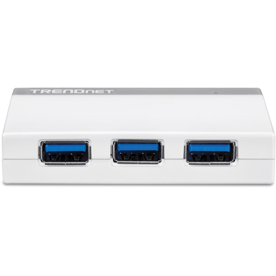 TRENDnet 4-Port USB 3.0 Compact Mini Hub with Built in USB 3.0 Cable, Plug & Play, Compatible with: Linux, Windows, Mac, Nintendo Switch, Backwards Compatible with USB 2.0, TU3-H4E TU3-H4