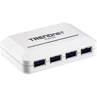 TRENDnet 4-Port USB 3.0 Compact Mini Hub with Built in USB 3.0 Cable, Plug & Play, Compatible with: Linux, Windows, Mac, Nintendo Switch, Backwards Compatible with USB 2.0, TU3-H4E TU3-H4