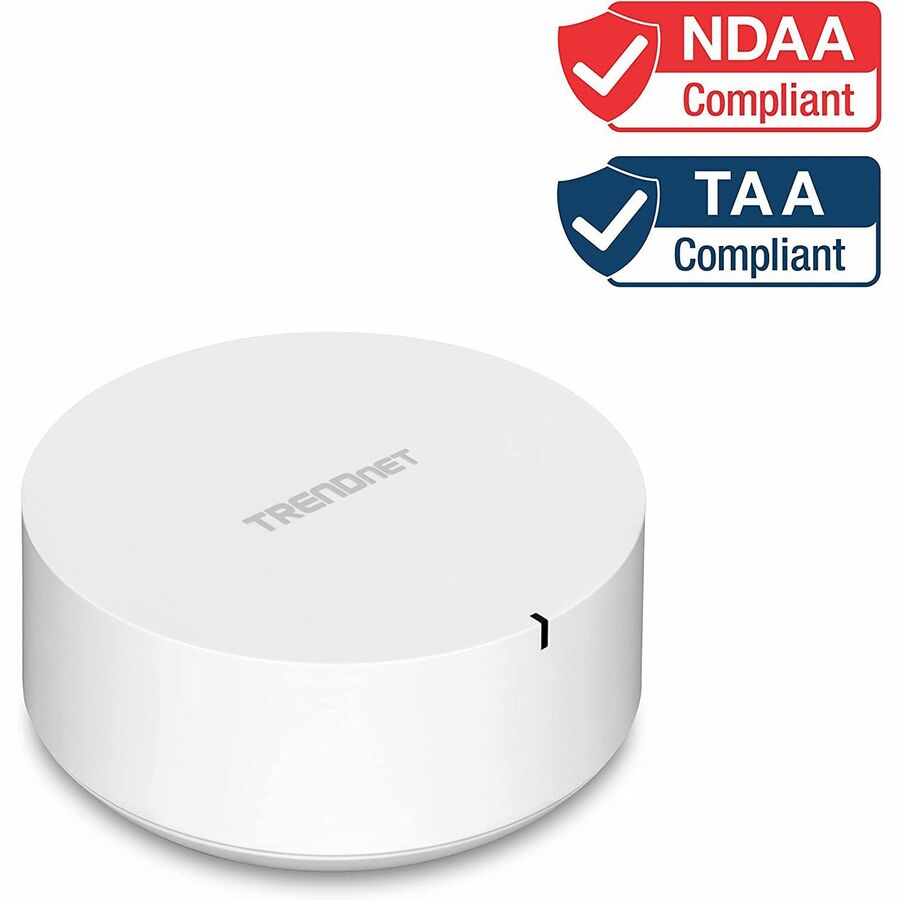 TRENDnet AC2200 WiFi Mesh Router;TEW-830MDR;1xAC2200 WiFi Mesh Router;App-Based Setup;Expanded Wireless Internet(Up to 2;000 Sq Ft.Home);Content Filtering w/Router Limits Software;Supports 2.4GHz/5GHz TEW-830MDR