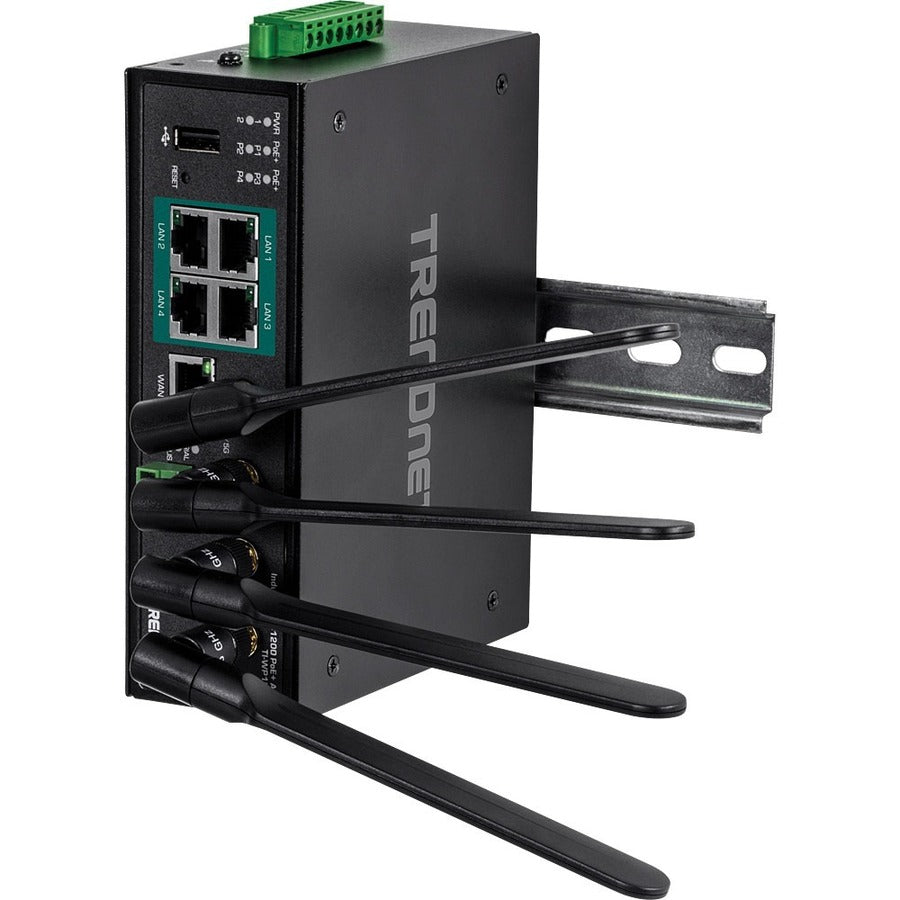 TRENDnet TI-WP100 Wi-Fi 5 IEEE 802.11ac Ethernet Wireless Router - TAA Compliant TI-WP100