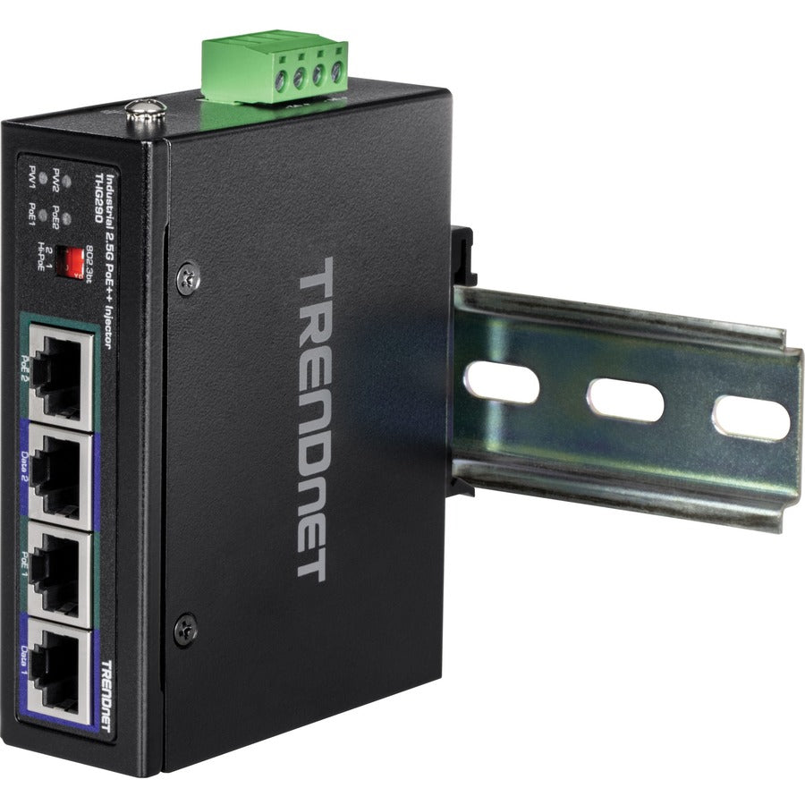 TRENDnet 95W 2-Port Industrial 2.5G PoE++ Injector TI-IG290