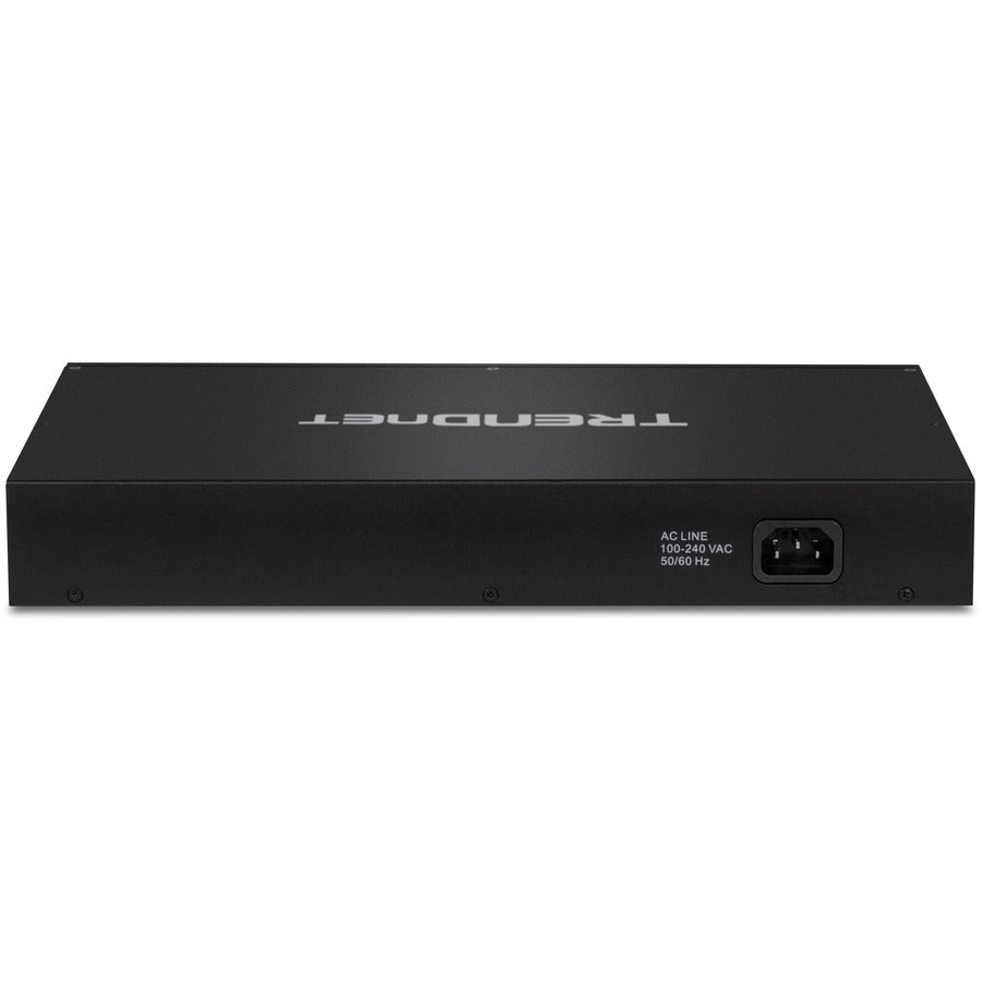 Commutateur de surveillance intelligent TRENDnet 12 ports Gigabit PoE+ avec 8 ports Gigabit PoE+ ; TPE-3012LS ; 2 ports Gigabit ; 2 emplacements SFP ; Budget PoE de 110 W ; PoE+ longue portée ; VLAN ; QoS ; LACP ; ONVIF TPE-3012LS