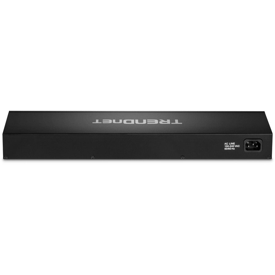 TRENDnet 24-Port Gigabit Switch with 2 X 10G SFP+ Slots; Fanless Design; 19? 1U Rack mountable; TEG-30262 TEG-30262