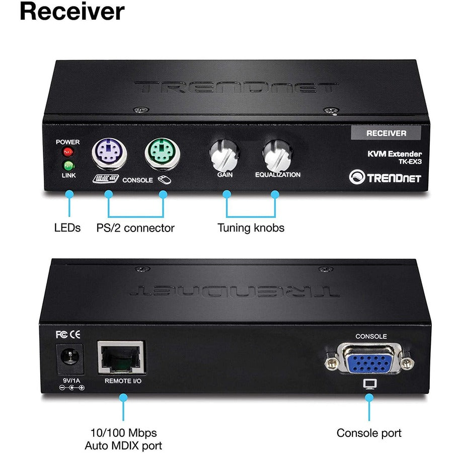 Kit d'extension KVM TRENDnet TK-EX3