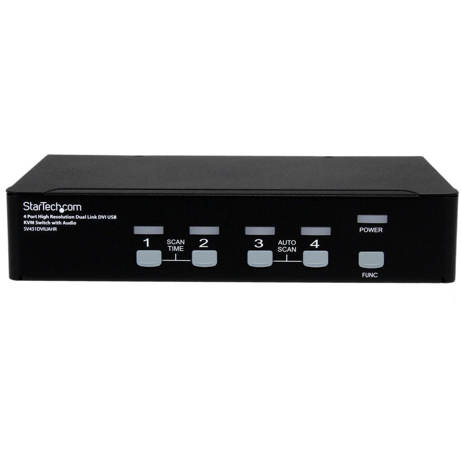 StarTech.com Commutateur KVM USB DVI double liaison haute résolution 4 ports avec audio SV431DVIUAHR