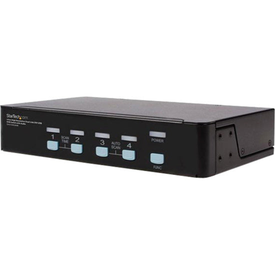 StarTech.com 4 Port High Resolution USB DVI Dual Link KVM Switch with Audio SV431DVIUAHR