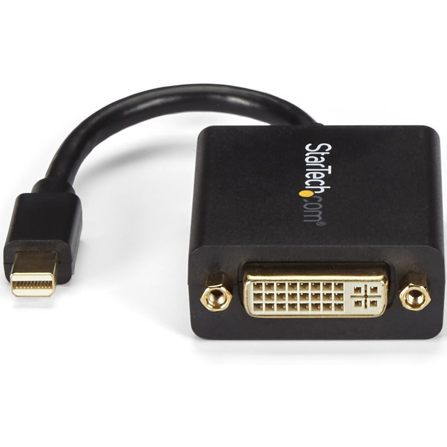 StarTech.com Mini DisplayPort to DVI Adapter, Mini DP to DVI-D Converter, 1080p Video, VESA Certified, mDP 1.2 to DVI Monitor/Display MDP2DVI