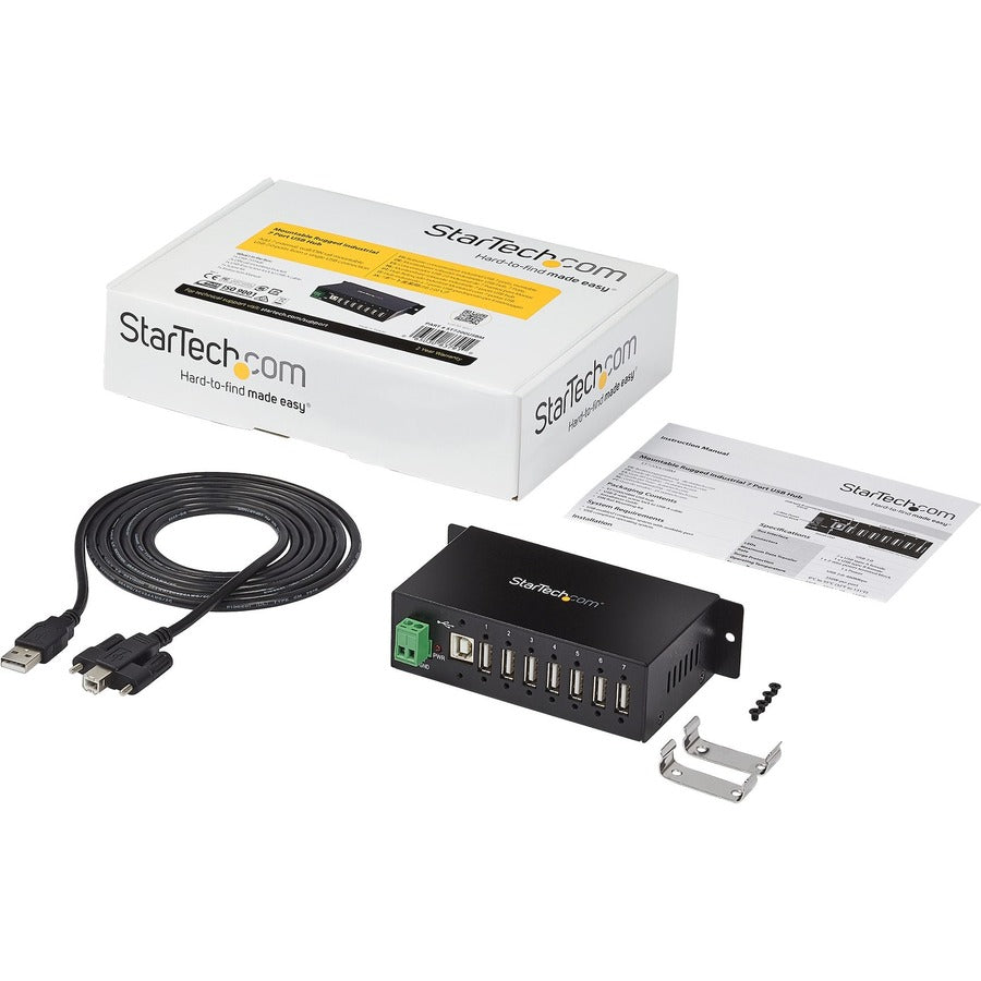 StarTech.com Hub USB 2.0 industriel robuste à 7 ports montable ST7200USBM