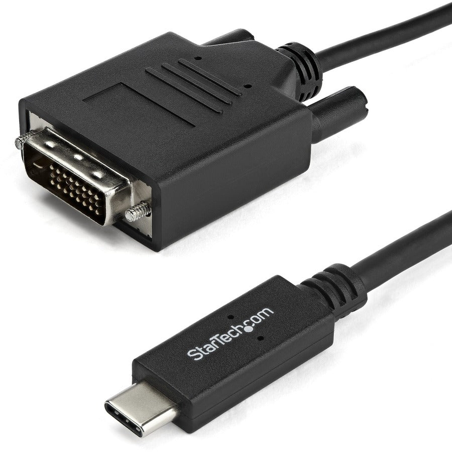 StarTech.com Câble USB-C vers DVI de 2 m - Câble adaptateur vidéo USB Type-C - 1920 x 1200 - Noir CDP2DVIMM2MB