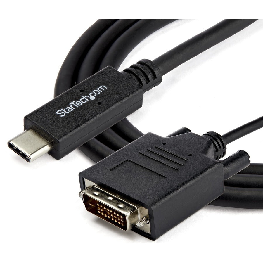 StarTech.com Câble USB-C vers DVI de 2 m - Câble adaptateur vidéo USB Type-C - 1920 x 1200 - Noir CDP2DVIMM2MB