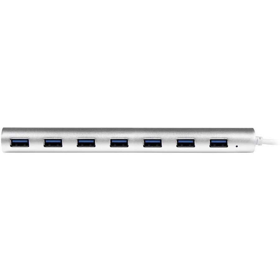 StarTech.com 7-Port USB Hub, USB A to 7x USB-A Ports, USB 5Gbps, Self-Powered, Portable Laptop USB 3.0 Hub Expansion with Power Supply ST73007UA