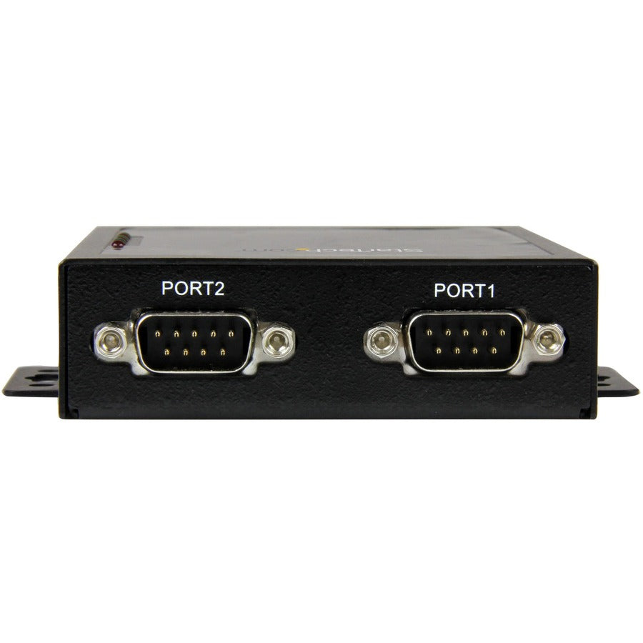 StarTech.com Serveur de périphériques Ethernet série vers IP 2 ports - RS232 - Métal et montable - Serveur de périphériques série NETRS2322P