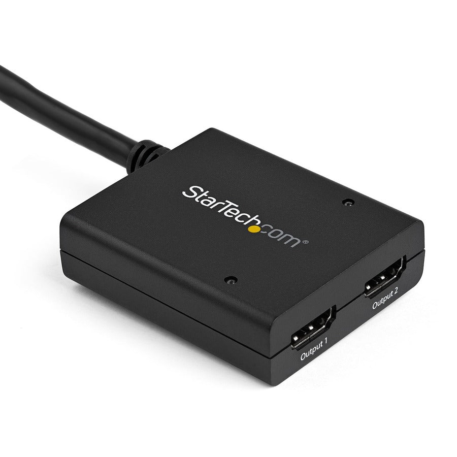 StarTech.com HDMI Splitter 1 In 2 Out - 4k 30Hz - 2 Port - Supports 3D video - Powered HDMI Splitter - HDMI Audio Splitter ST122HD4KU