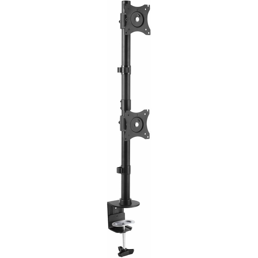 StarTech.com Desk Mount Dual Monitor Mount, Vertical, Steel Dual Monitor Arm, For VESA Mount Monitors up to 27" (22lb/10kg), Adjustable ARMDUALV