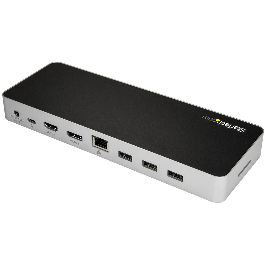 StarTech.com USB C Dock - 4K Dual Monitor HDMI & DisplayPort USB Type-C Docking Station - 60W Power Delivery, SD, 4-port USB 3.0 Hub, GbE DK30CHDDPPD