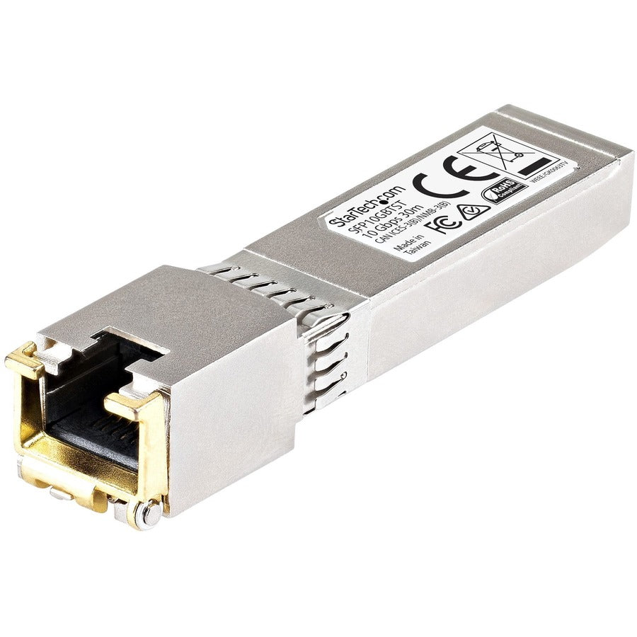 StarTech.com Module SFP+ compatible Cisco SFP-10GB-TC - 10GBASE-T - Émetteur-récepteur 10GE Gigabit Ethernet SFP+ SFP vers RJ45 Cat6/Cat5e - 30 m SFP10GBTCST