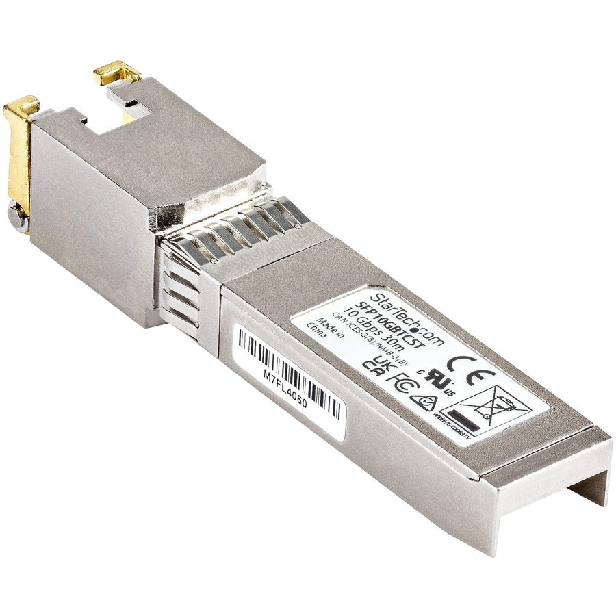 StarTech.com Module SFP+ compatible Cisco SFP-10GB-TC - 10GBASE-T - Émetteur-récepteur 10GE Gigabit Ethernet SFP+ SFP vers RJ45 Cat6/Cat5e - 30 m SFP10GBTCST