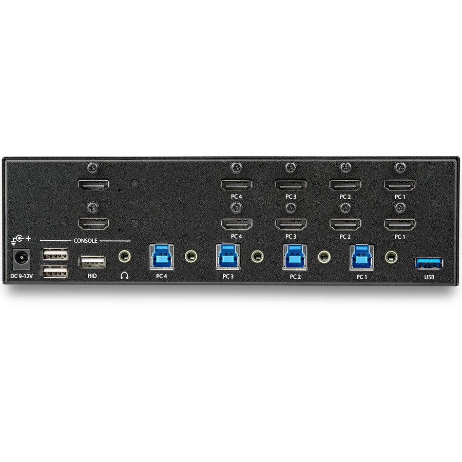 StarTech.com 4 Port HDMI KVM Switch - 4K 30Hz - Dual Display SV431DHD4KU