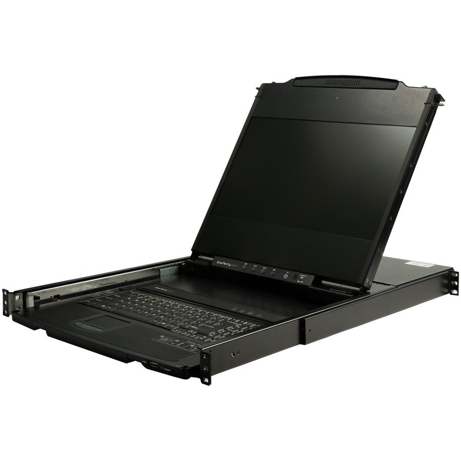 StarTech.com Console KVM à montage en rack double rail HD 1080p - KVM DVI/VGA avec moniteur LCD 17" - Tiroir rack de serveur KVM LCD 1U avec câbles Support USB RKCOND17HD