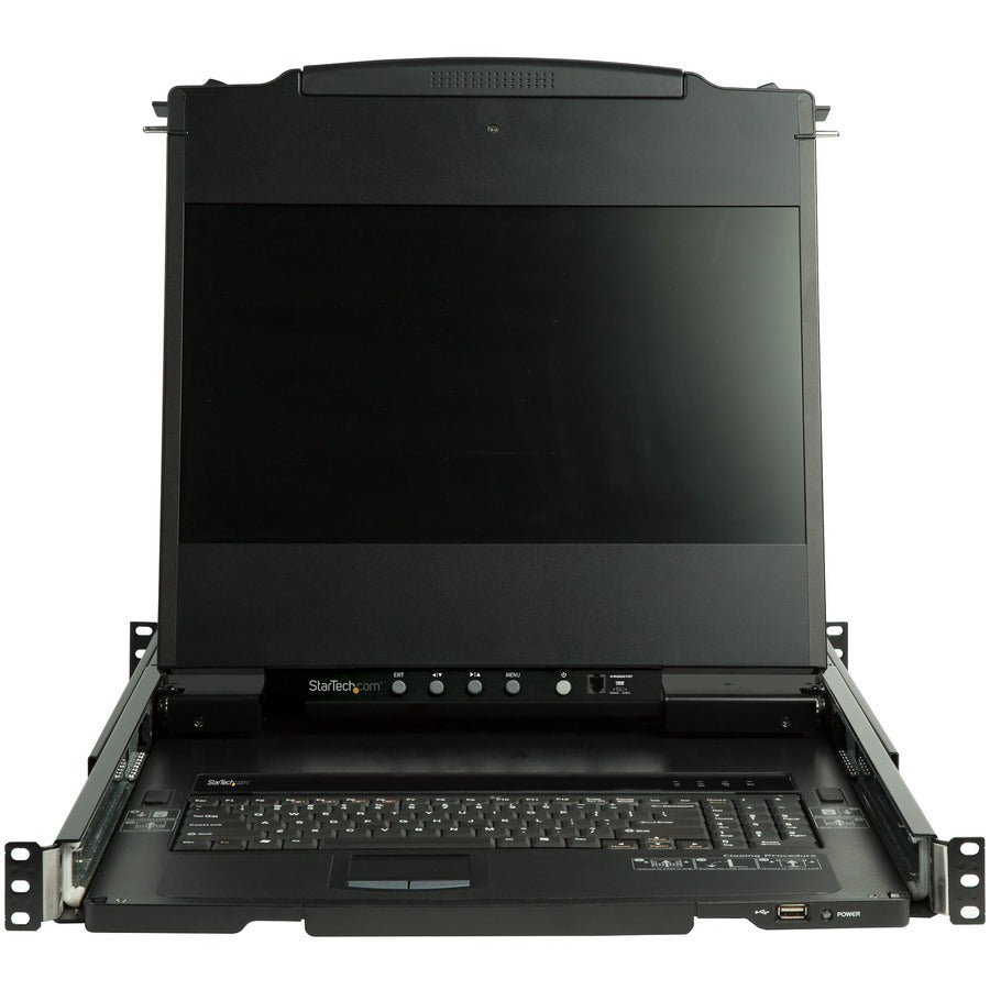 StarTech.com Console KVM à montage en rack double rail HD 1080p - KVM DVI/VGA avec moniteur LCD 17" - Tiroir rack de serveur KVM LCD 1U avec câbles Support USB RKCOND17HD