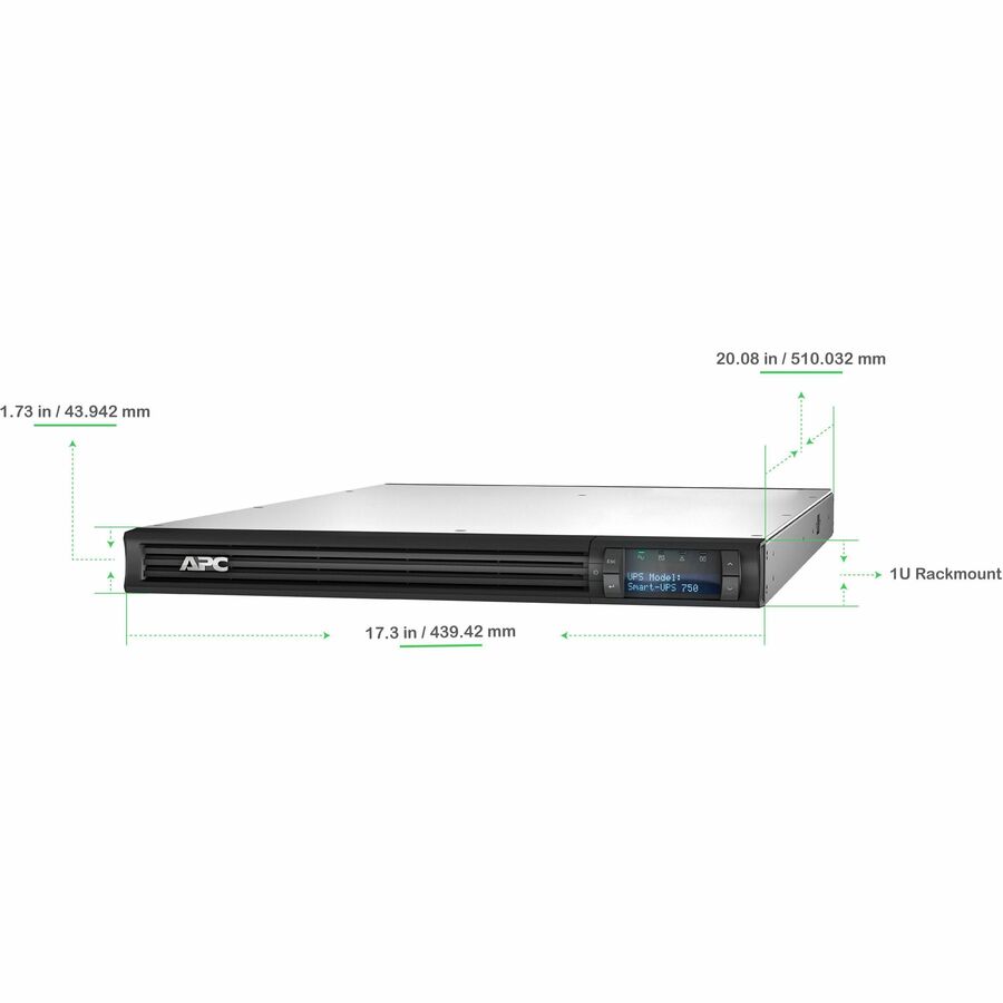 APC by Schneider Electric Smart-UPS SMT 750VA Rack-mountable UPS SMT750RM1U