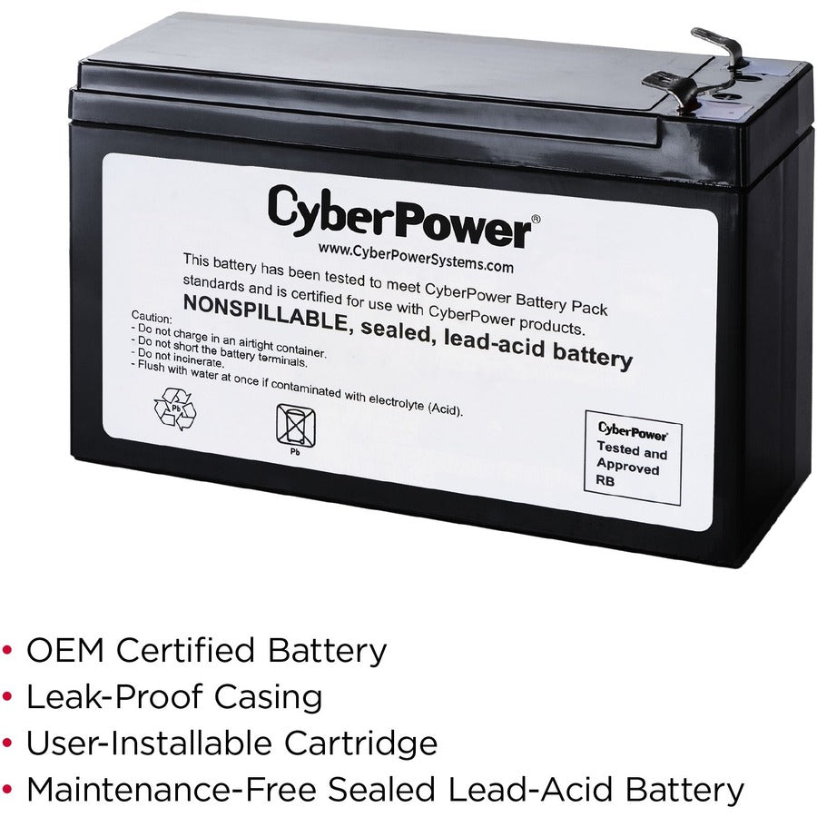 CyberPower RB1280A Cartouche de batterie de rechange pour onduleur RB1280A