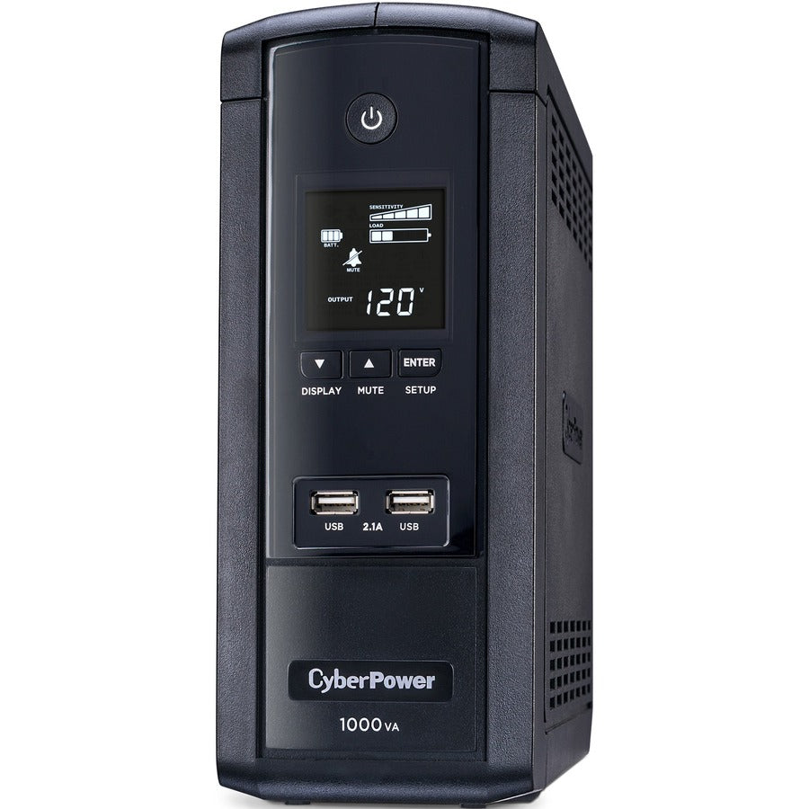 CyberPower UPS Systems BRG1000AVRLCD Intelligent LCD -  Capacity: 1000 VA / 600 W BRG1000AVRLCD