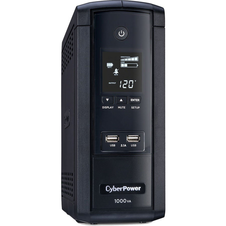 CyberPower UPS Systems BRG1000AVRLCD LCD intelligent - Capacité : 1000 VA / 600 W BRG1000AVRLCD