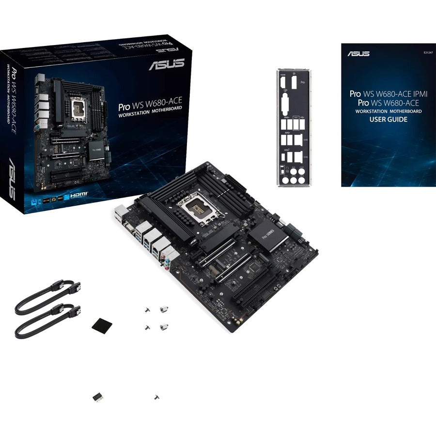 Asus Pro WS W680-ACE Workstation Motherboard - Intel W680 Chipset - Socket LGA-1700 - Intel Optane Memory Ready - ATX PRO WS W680-ACE