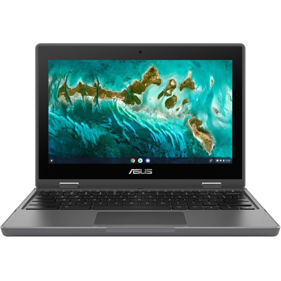 Asus Chromebook Flip CR1 CR1100FKA-YZ142T-S 11.6" Touchscreen Convertible Chromebook - HD - 1366 x 768 - Intel Celeron N5100 Quad-core (4 Core) 1.10 GHz - 4 GB Total RAM - 32 GB Flash Memory - Dark Gray CR1100FKA-YZ142T-S