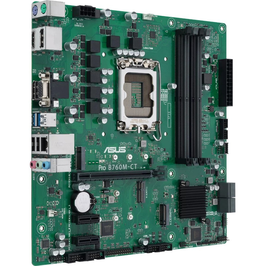 Asus Pro B760M-CT-CSM Industrial Motherboard - Intel B760 Chipset - Socket LGA-1700 - Micro ATX ProB760M-CT-CSM