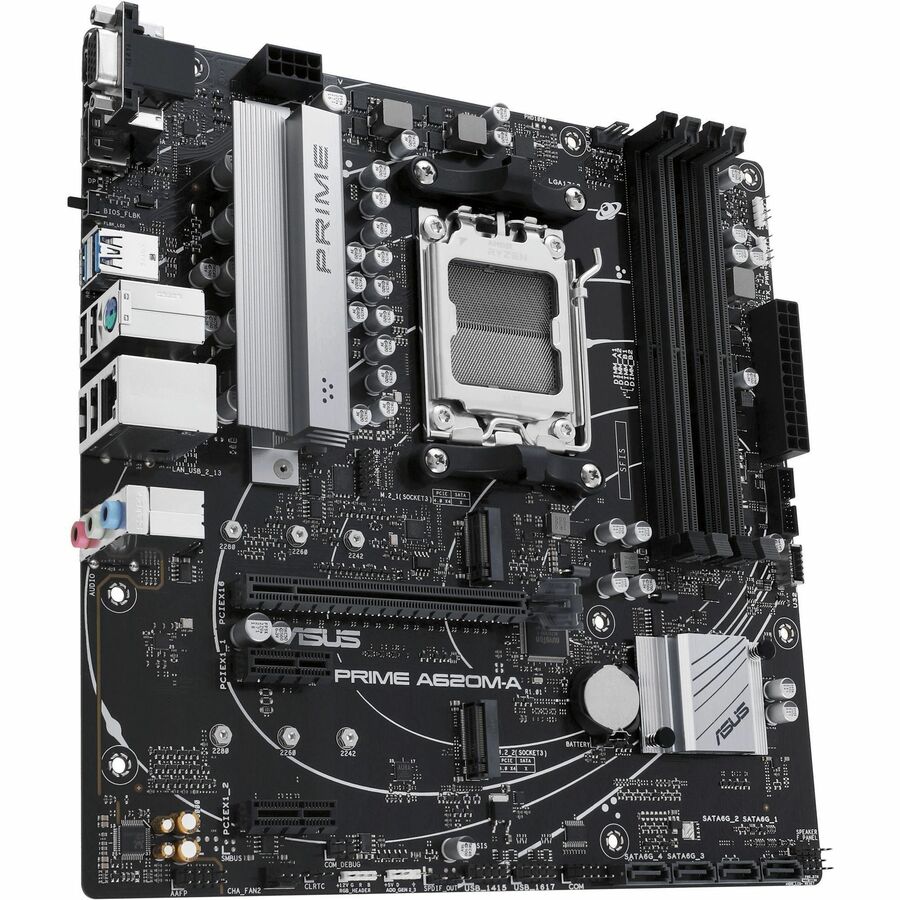 Asus Prime PRIME A620M-A-CSM Desktop Motherboard - AMD A620 Chipset - Socket AM5 - Micro ATX PRIME A620M-A-CSM