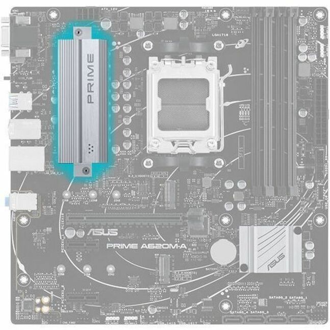 Asus Prime PRIME A620M-A-CSM Desktop Motherboard - AMD A620 Chipset - Socket AM5 - Micro ATX PRIME A620M-A-CSM