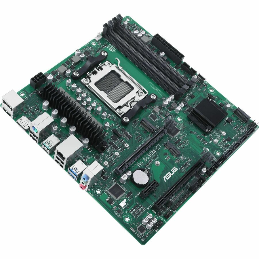 Asus Pro Pro B650M-CT-CSM Desktop Motherboard - AMD B650 Chipset - Socket AM5 - Micro ATX ProB650M-CT-CSM