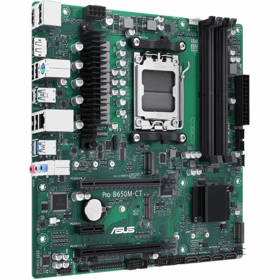 Asus Pro Pro B650M-CT-CSM Desktop Motherboard - AMD B650 Chipset - Socket AM5 - Micro ATX ProB650M-CT-CSM