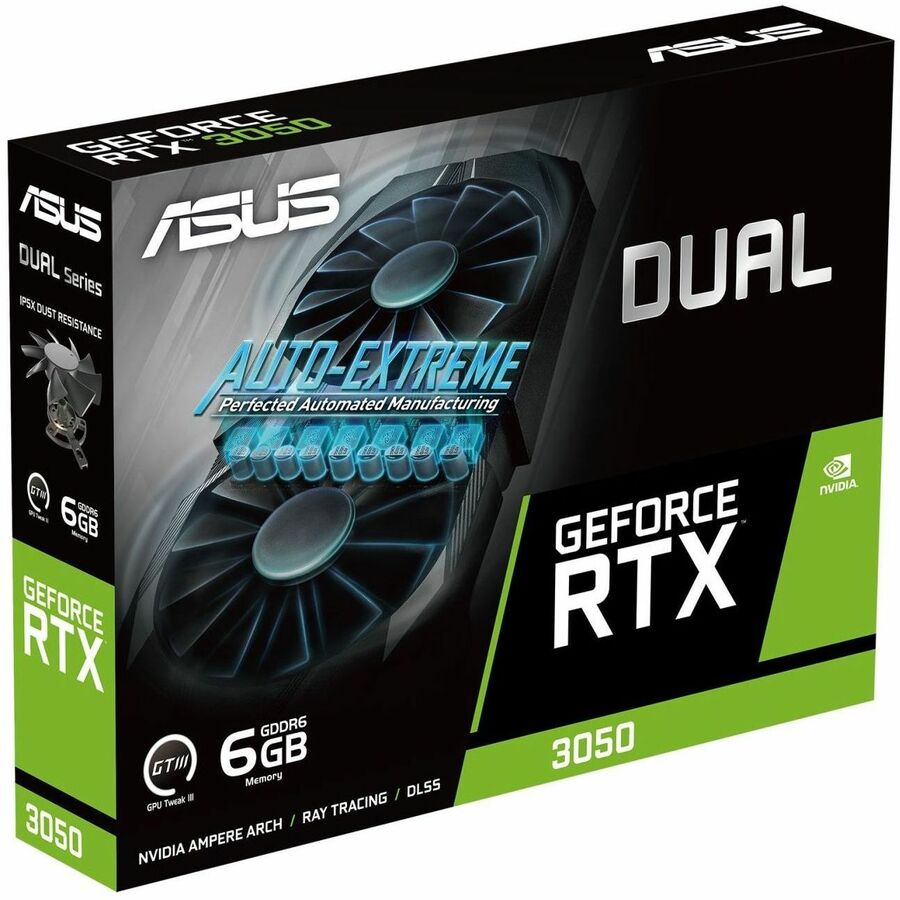 Asus NVIDIA GeForce RTX 3050 Graphic Card - 6 GB GDDR6 DUAL-RTX3050-6G